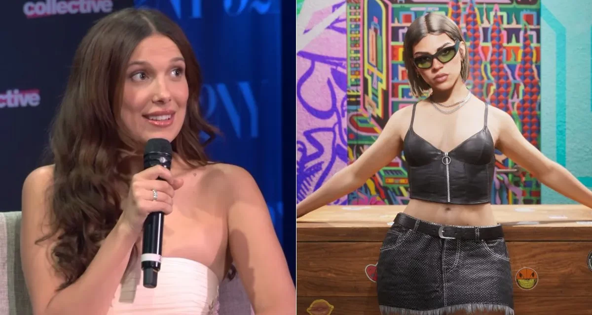 Millie Bobby Brown and Lucia from GTA 6