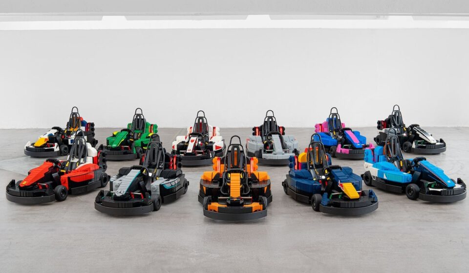 Des voitures en Lego pour la parade des pilotes à Silverstone !