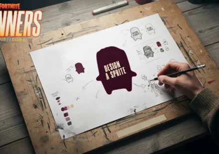 Person designing a Sprite for Fortnite Sprite Contest