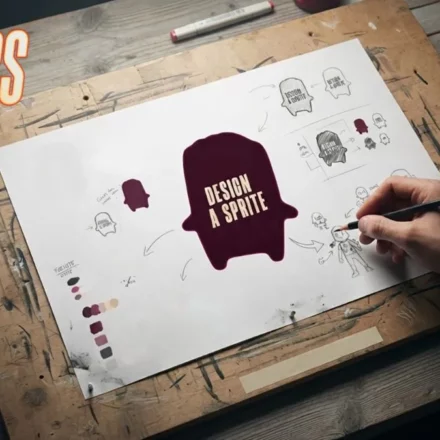 Person designing a Sprite for Fortnite Sprite Contest