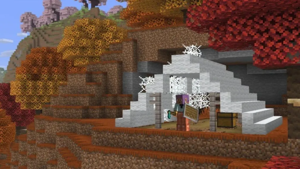 Minecraft Wool Slabs and Wool Stairs