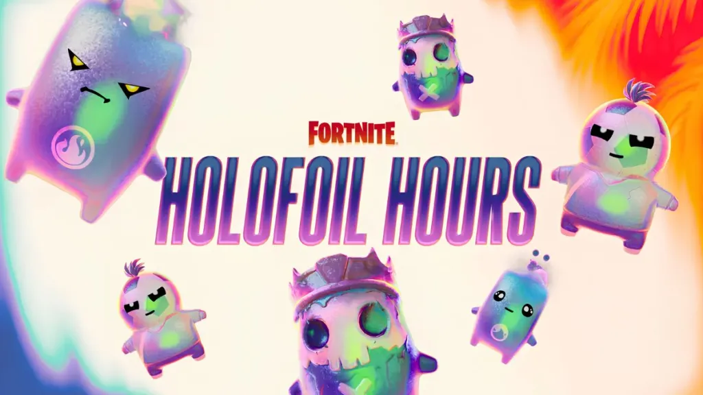 Keyart del evento Holofoil Hours en Fortnite Chapter 7, Temporada 3