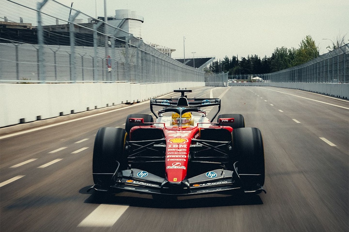 Leclerc y Hamilton condujeron la nueva Ferrari 2026 en el circuito Madring