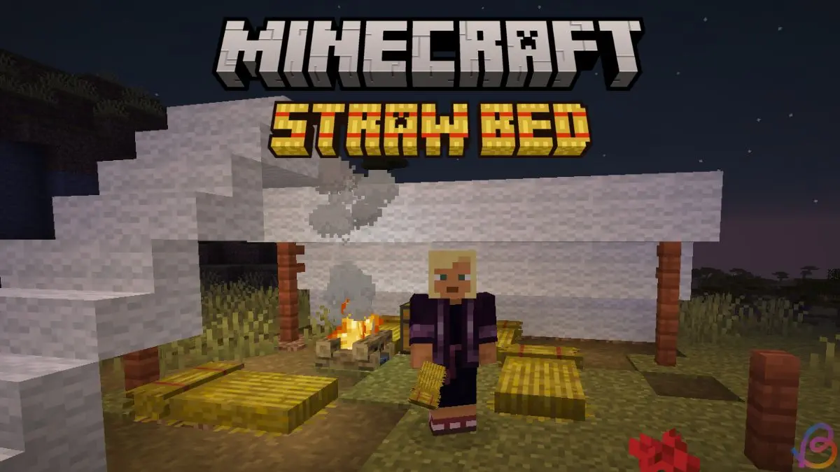 Descubre paso a paso cómo construir una cama de paja en Minecraft.