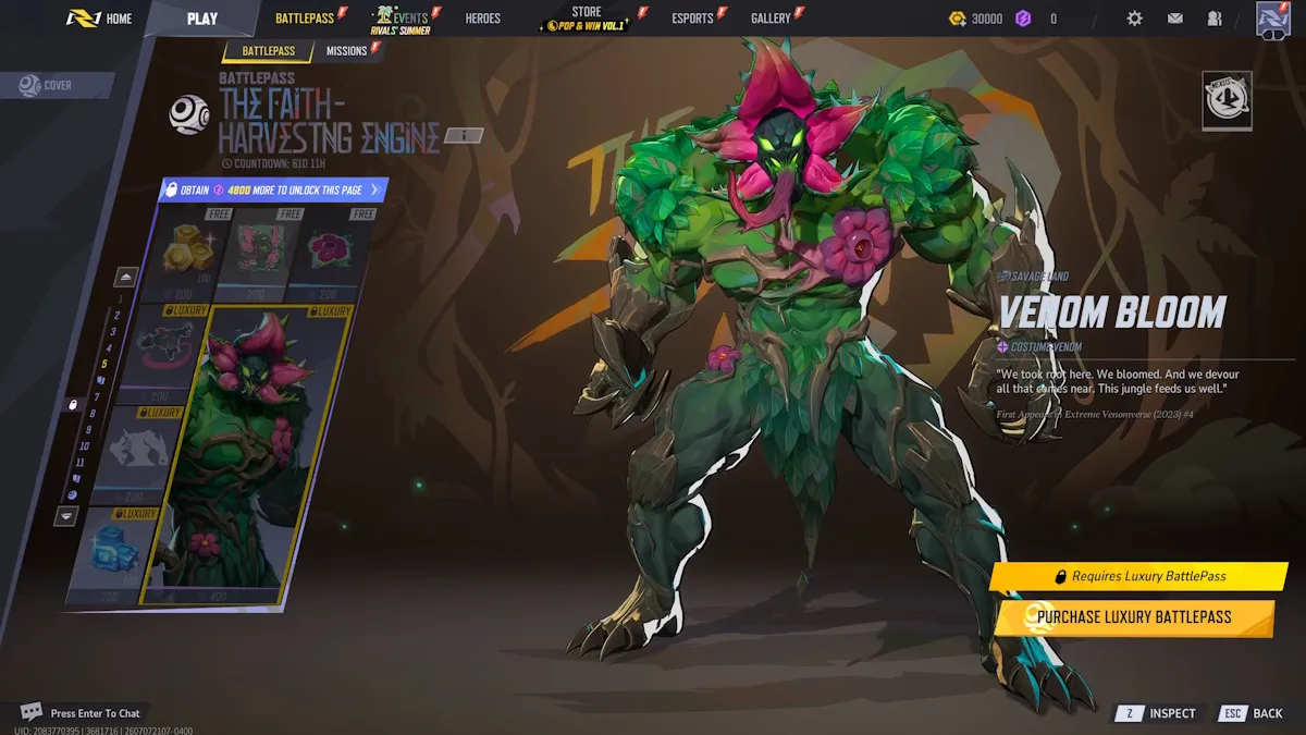Recompensas de la página 5 del Battle Pass