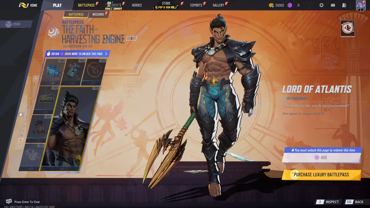 Recompensas de la página 4 del Battle Pass