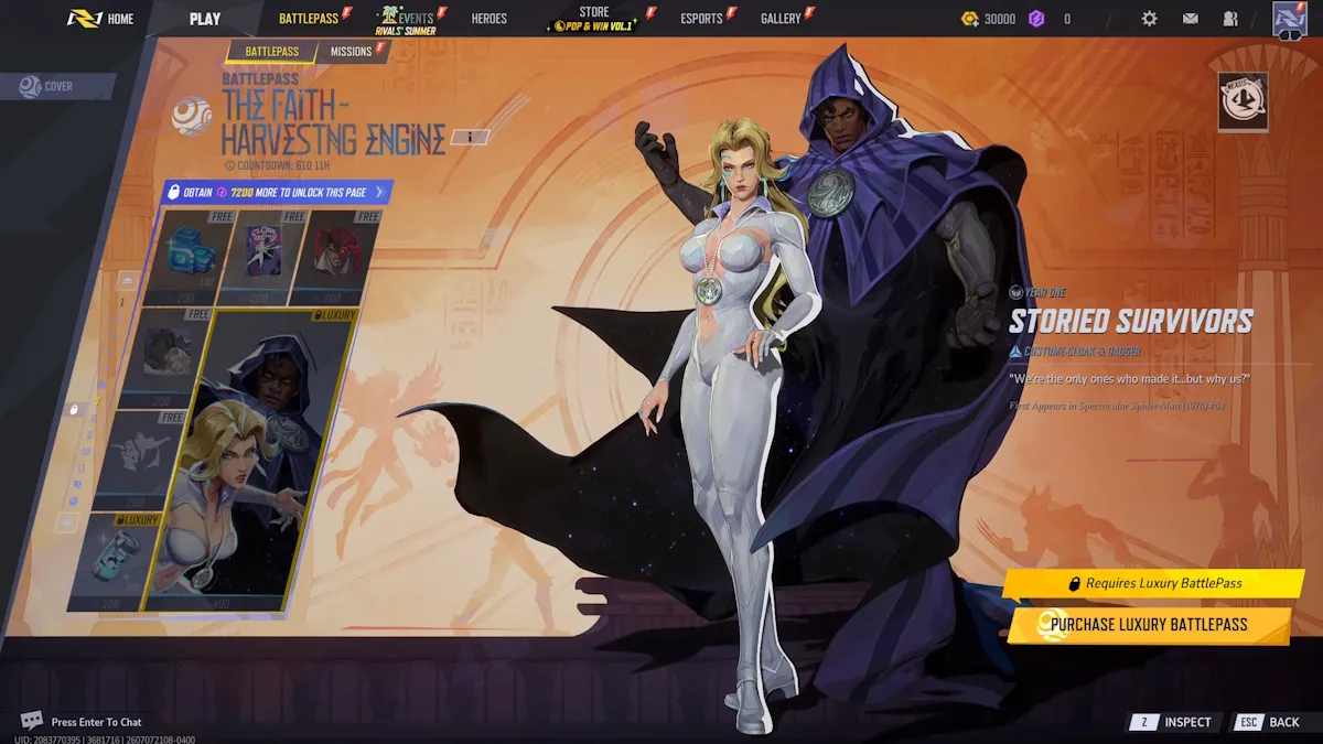 Recompensas de la página 7 del Battle Pass
