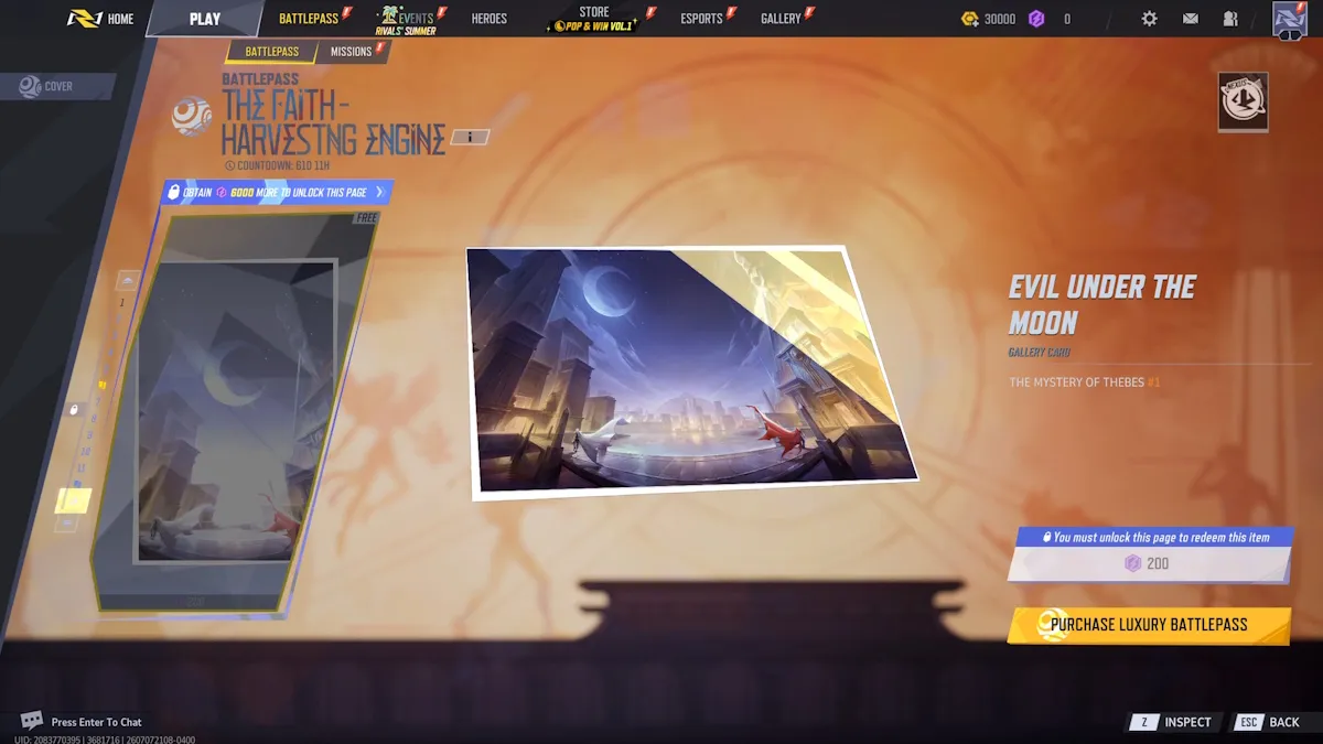 Recompensas de la página 6 del Battle Pass