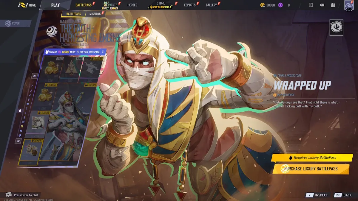 Recompensas de la página 11 del Battle Pass