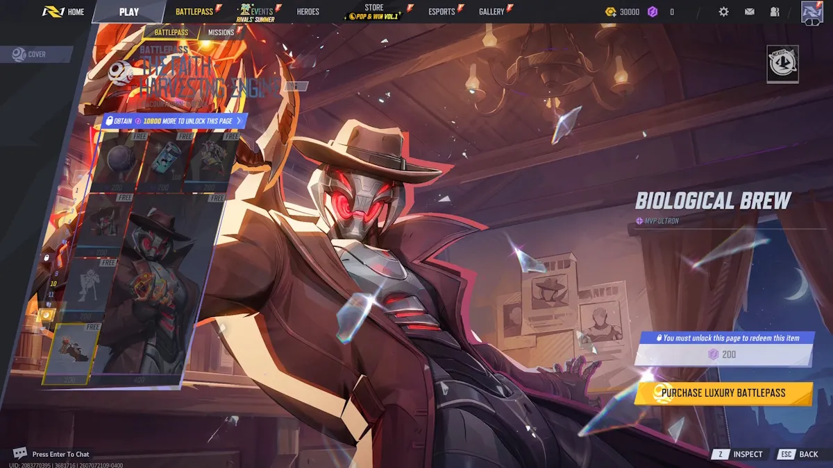 Recompensas de la página 10 del Battle Pass