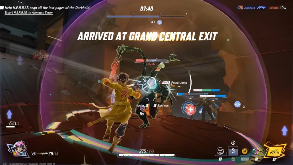 Jubilee against Dive Characters