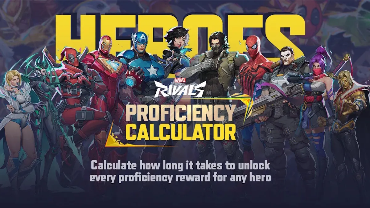 Marvel Rivals Proficiency Calculator