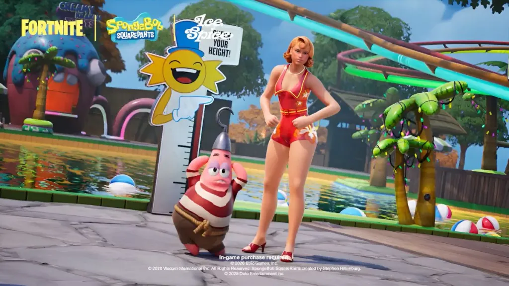 Patrick Star Sidekick and Bikini Bottom Ice Spice Skin in Fortnite