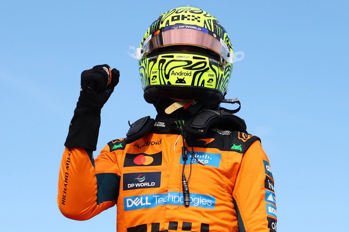 Norris le quita a Hamilton su primera pole en Ferrari.
