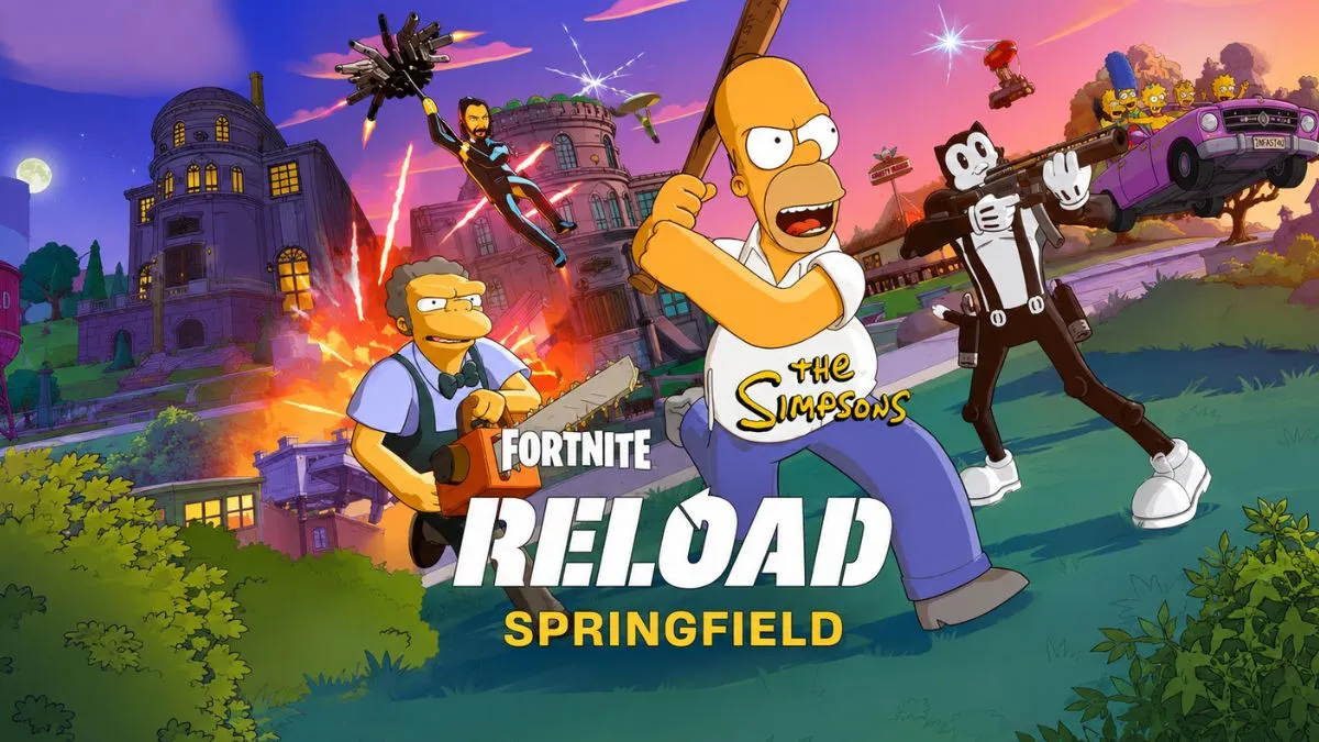 Notas de parche Fortnite Reload: Actualización Simpsons, Mapa Springfield + Sprite John Wick