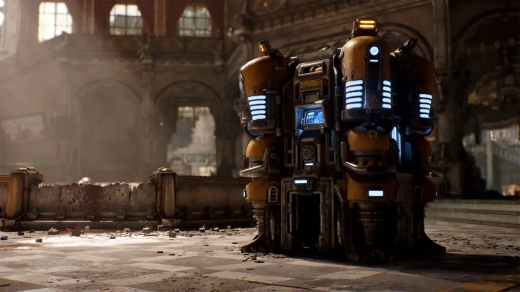 Imagen de un R.I.G. en Gears of War E-Day