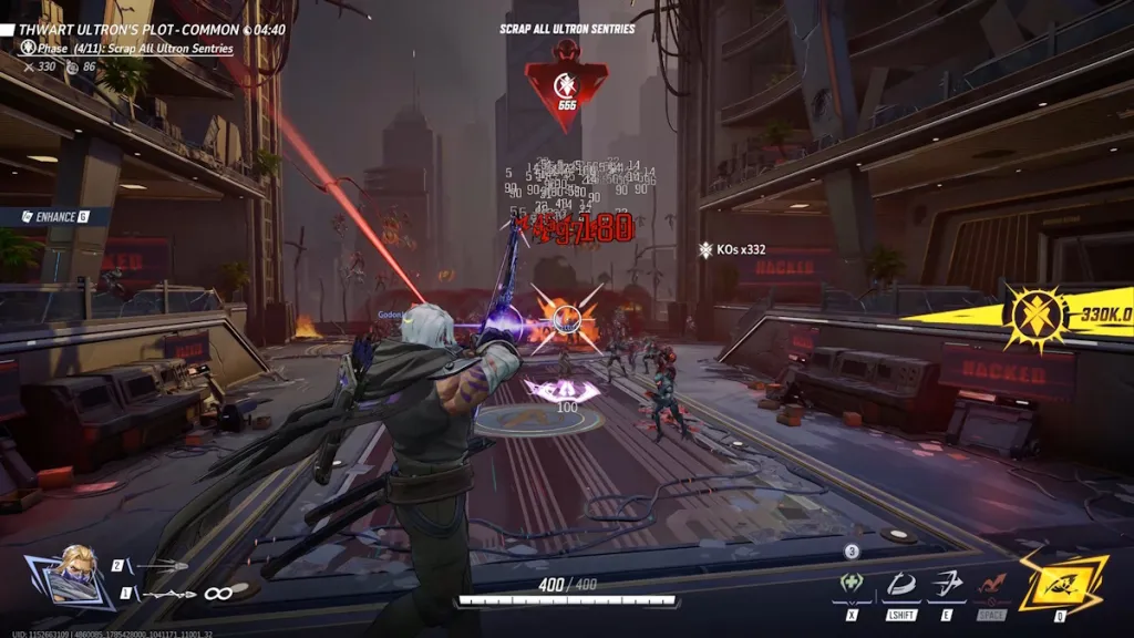Hawkeye in Marvel Rivals Avengers of Ultron mode