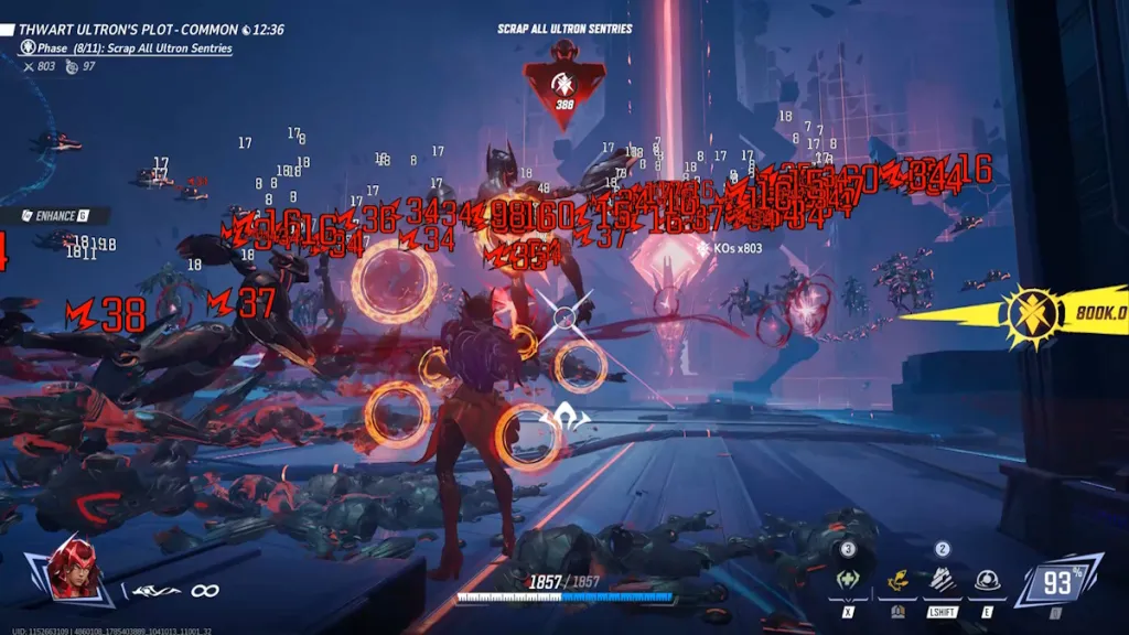 Scarlet Witch in Marvel Rivals Avengers Age of Ultron mode