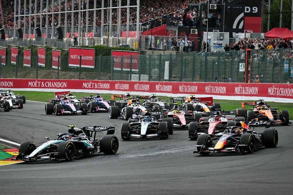 Le départ du GP de Grand Prix de Belgique.