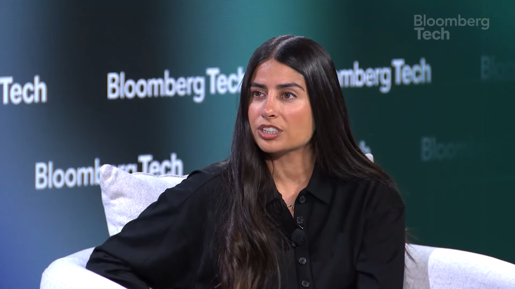 Asha Sharma en entrevista Bloomberg Tech