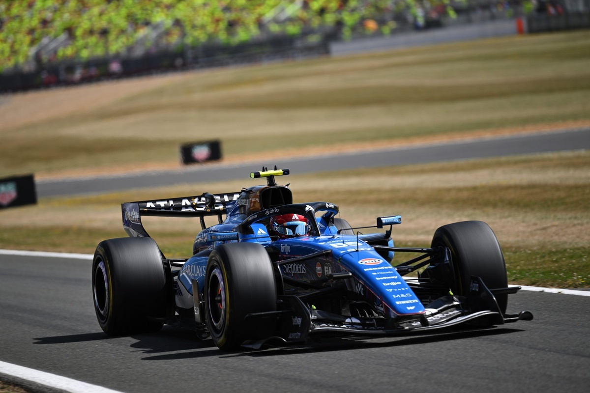 Carlos Sainz en el coche Williams durante el Gran Premio Británico