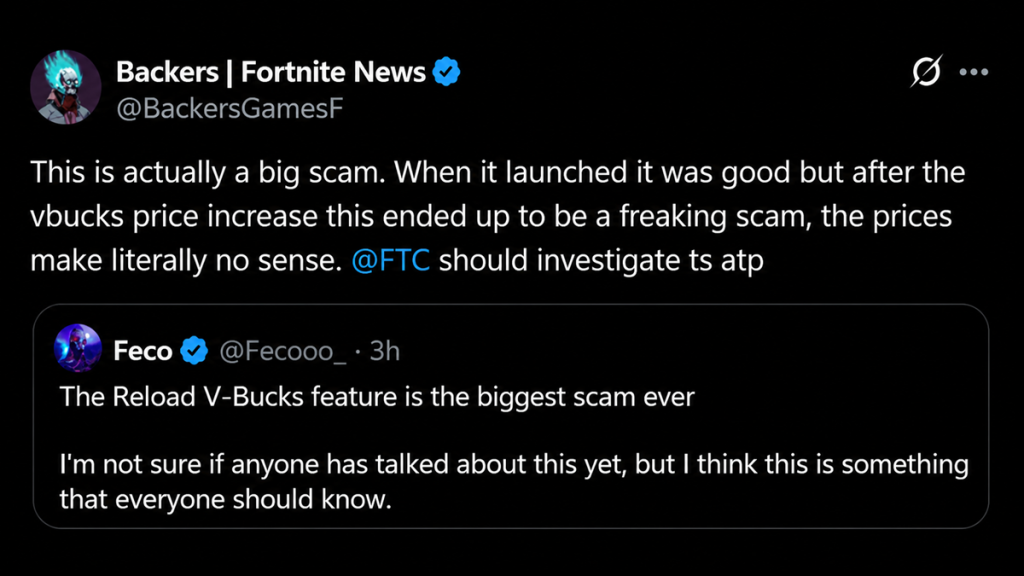 Recarga de V-Bucks en Fortnite
