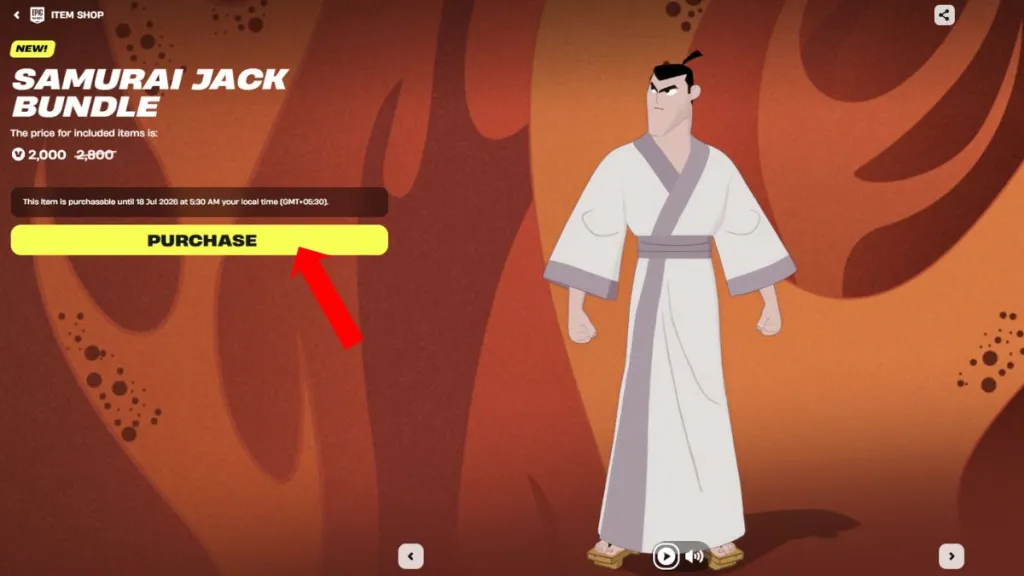 Fortnite Samurai Jack Skin