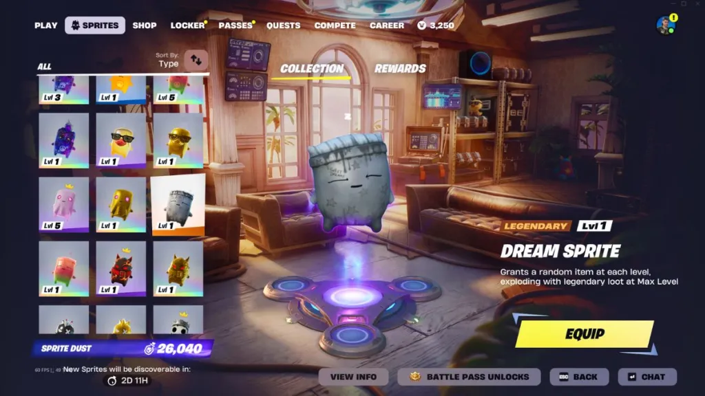 Dream Sprite in the Fortnite Sprite collection