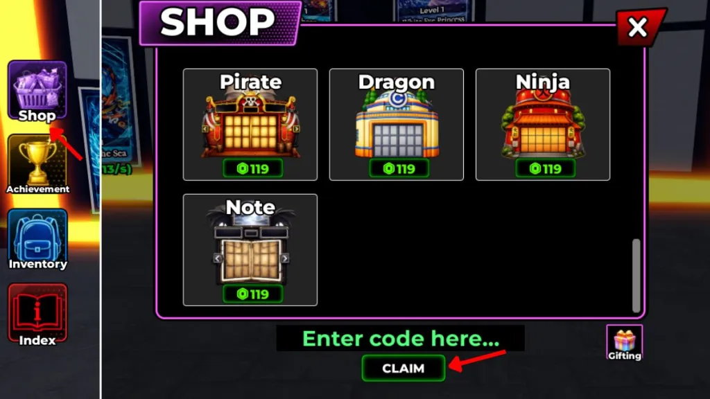 Pasos para reclamar códigos en Anime Card Collection