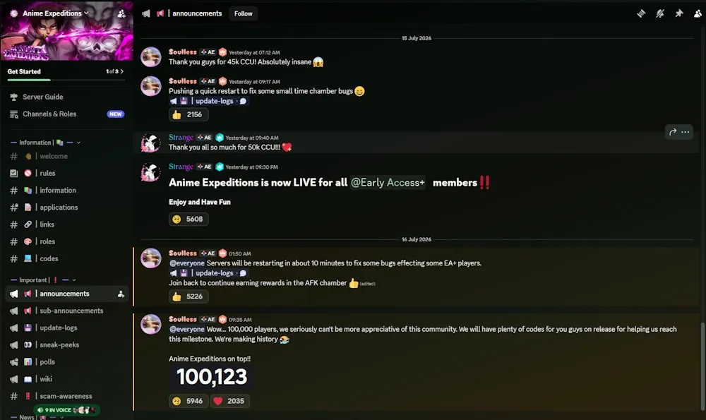 servidor Discord de Anime Expeditions