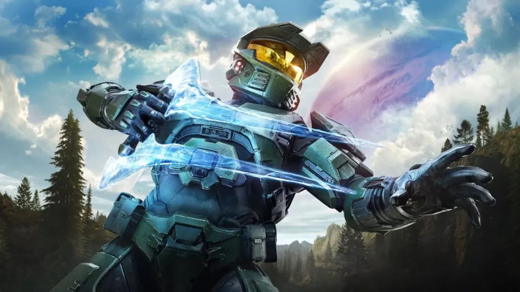 Master Chief con espada de energía en Halo Campaign Evolved