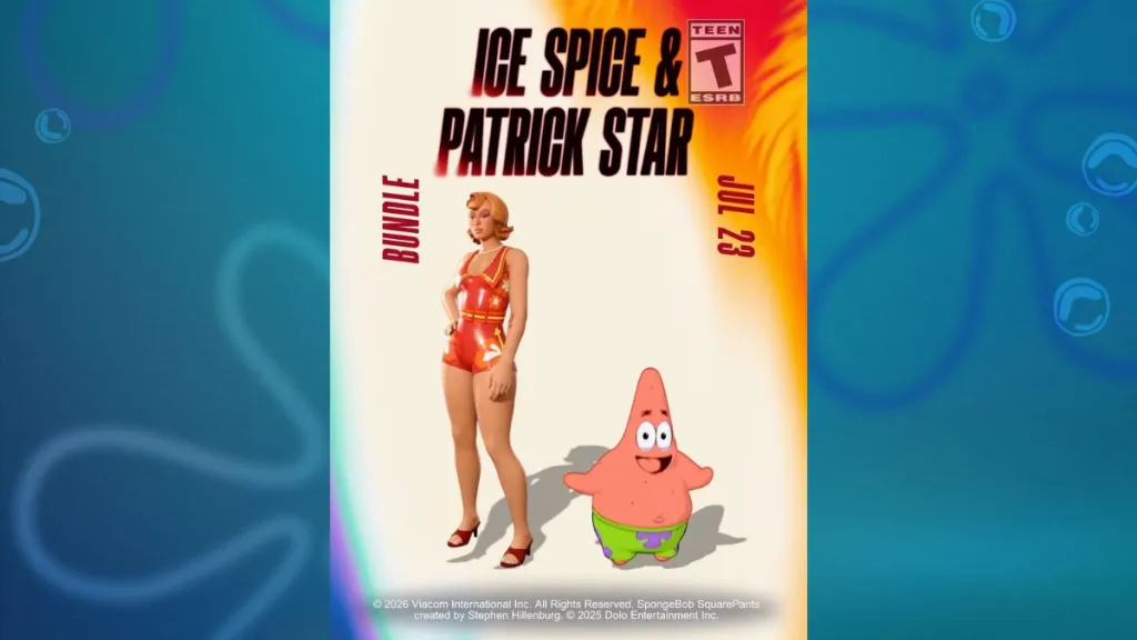 Fortnite Ice Spice Patrick Star Bundle