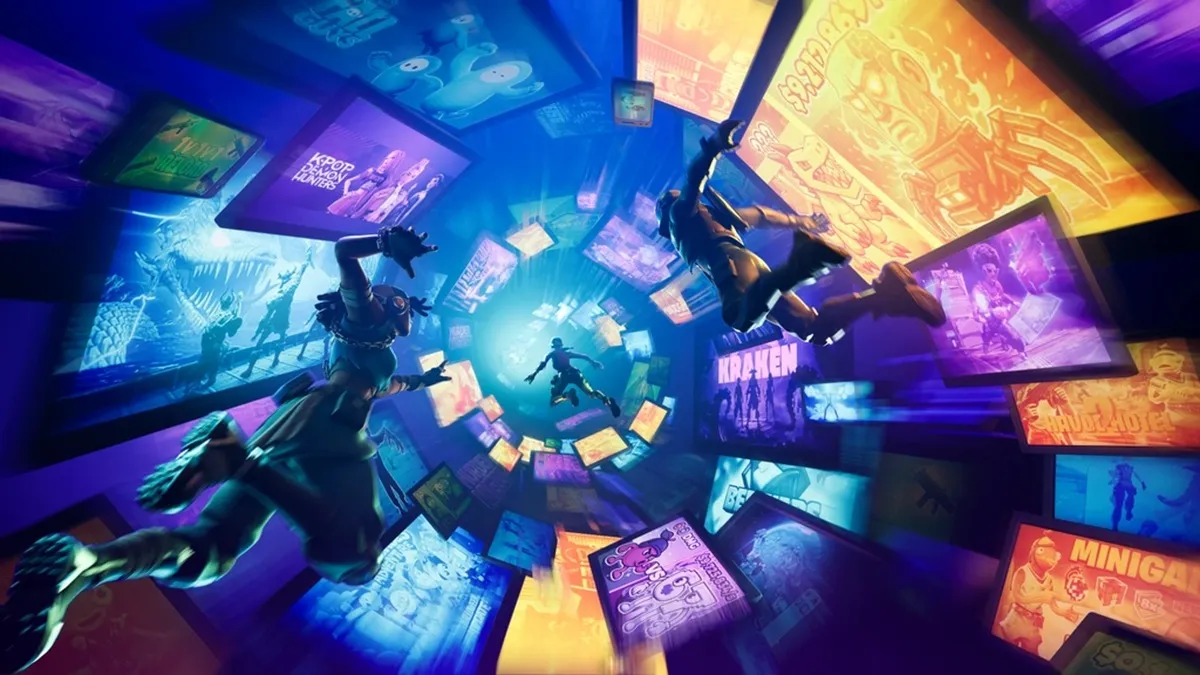 Jugadores de Fortnite en acción