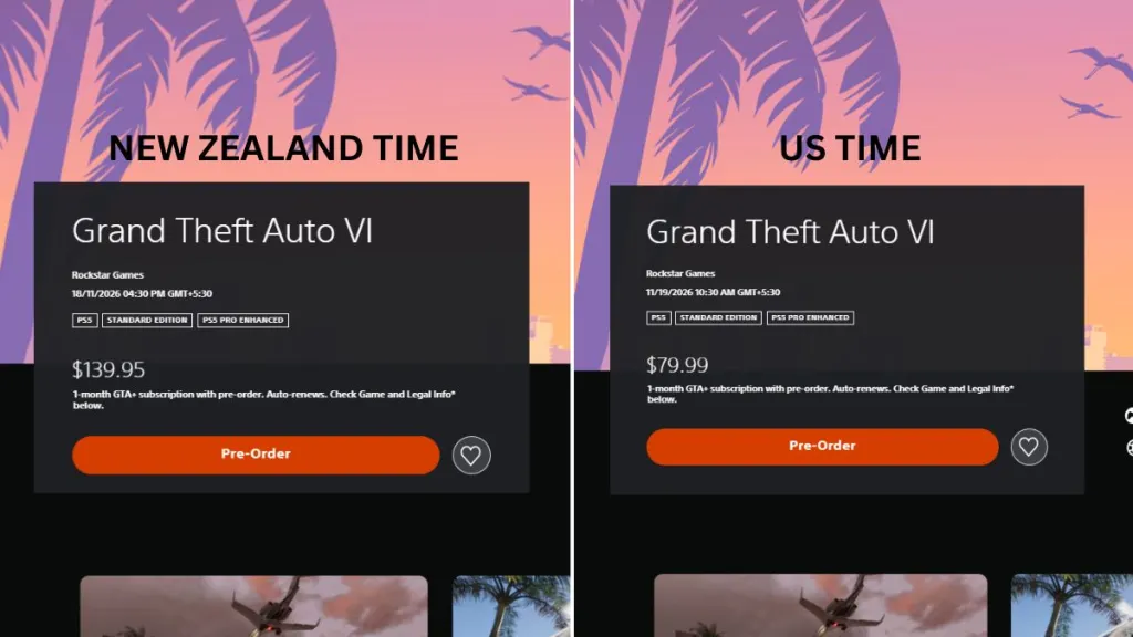 GTA 6 New Zealand Time Release