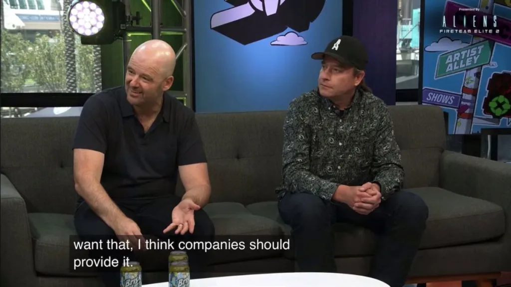Dan Houser giving an interview at SDCC talking about physical games