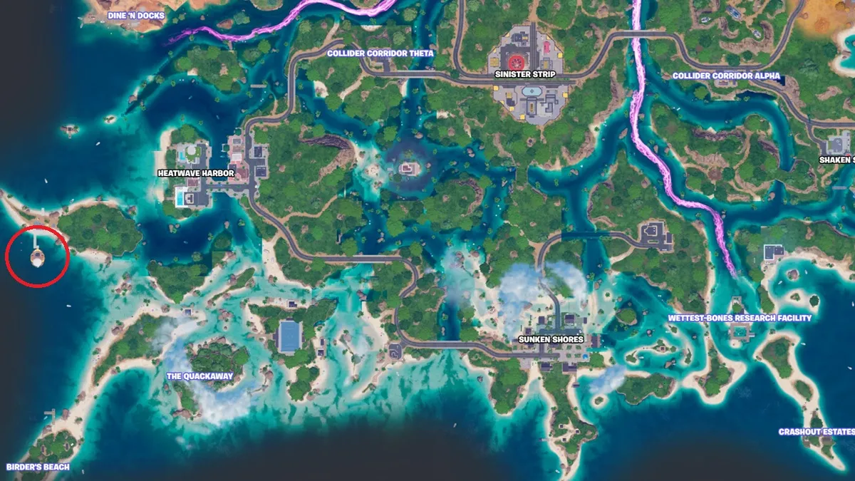Duck Yacht Dancefloor Location In Fortnite