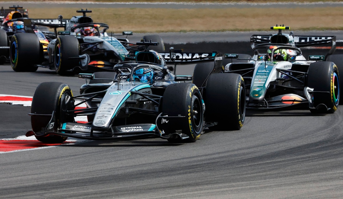 Lando Norris (McLaren) et George Russell (Mercedes).