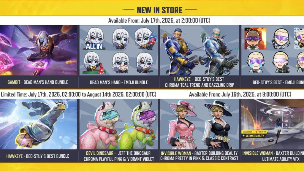 Nueva tienda Marvel Rivals Season 9