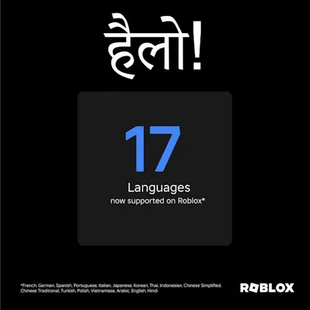 Soporte total de idiomas en Roblox
