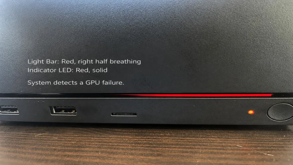 Steam Machine Red Line Of Death indicates GPU Failure