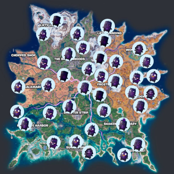Mapa de ubicación de Sprite Cubo