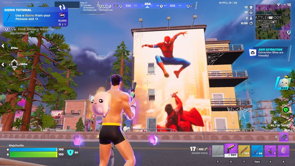 Fortnite Spider-Man Brand New Day In-Game Teaser