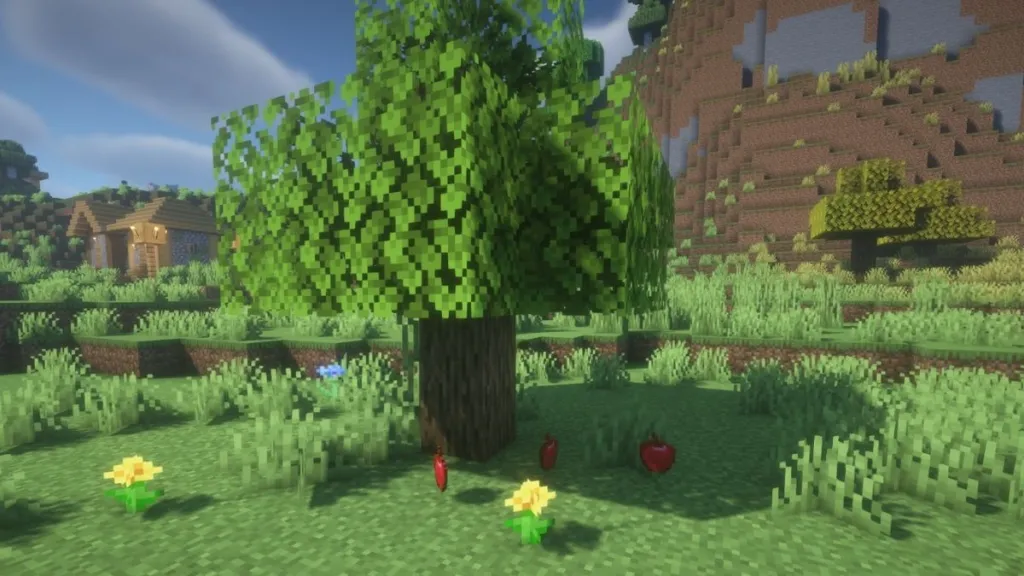 Get apples in Minecraft