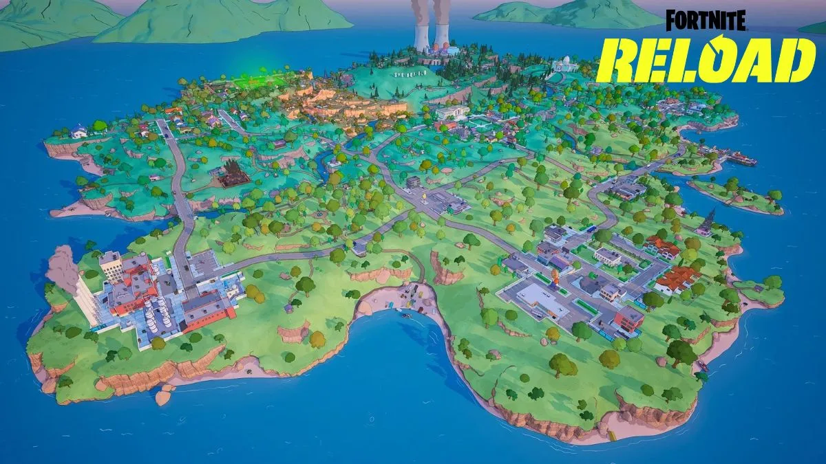 Fortnite convierte a Springfield en el único mapa Reload tras la demanda de jugadores