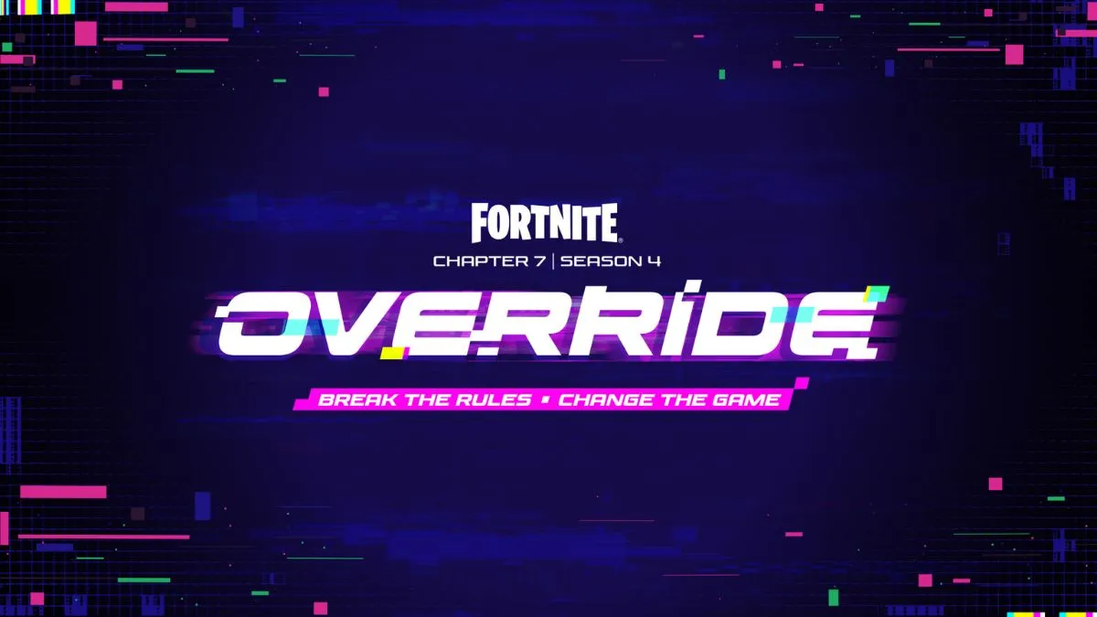 Fortnite anuncia la temporada 4 de Chapter 7: «Override», tema de gaming confirmado.