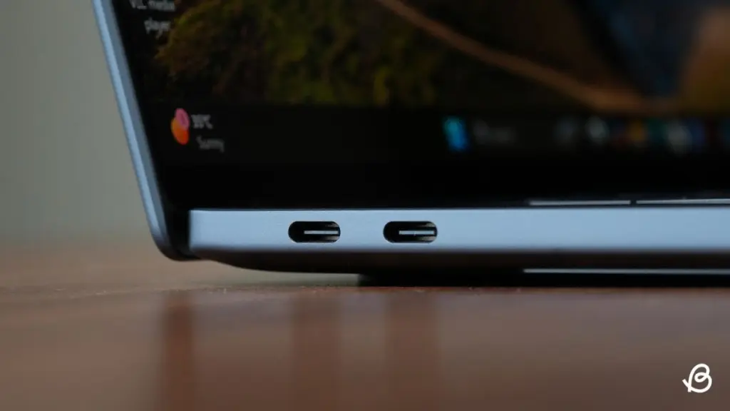 Dell XPS 16 Left Ports View