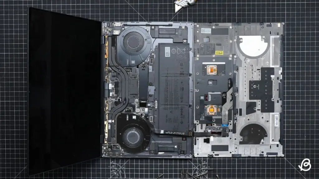 Dell XPS 16 Full Interior Layout