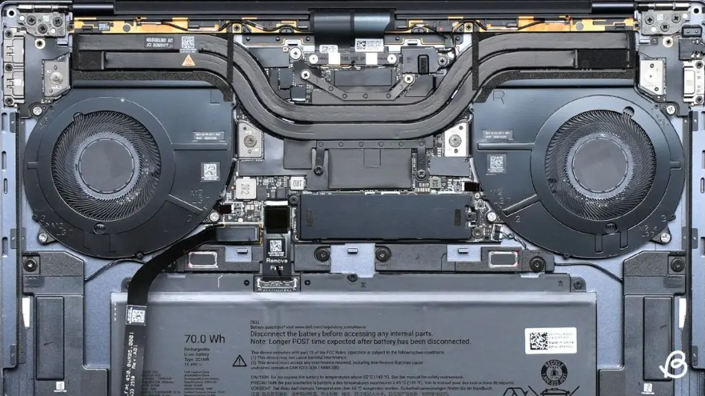 Dell XPS 16 Main Motherboard and Components