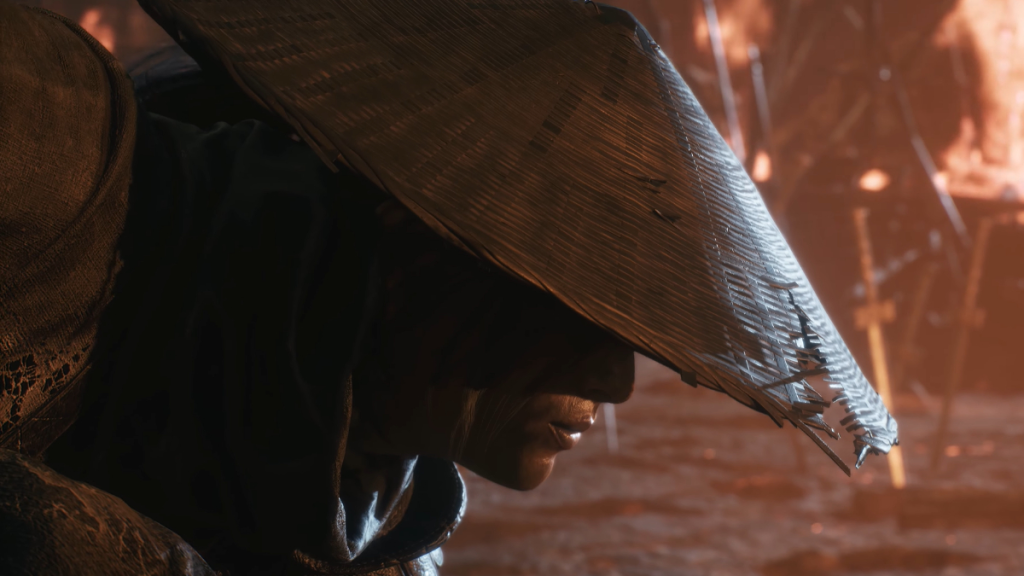Phantom Blade Zero screenshot featuring Soul, the game's main protagonist, wearing a Straw Hat.