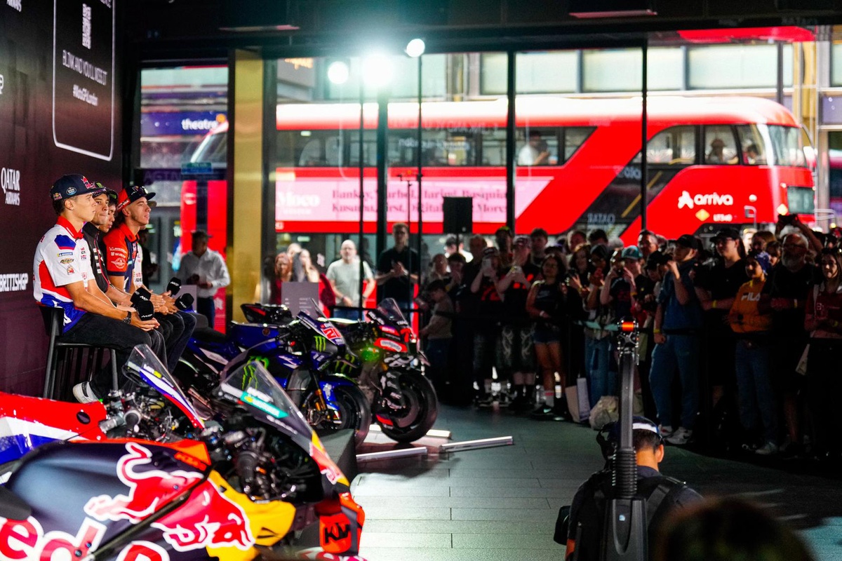 Le MotoGP a organisé un événement à Londres pour se rapprocher du public avant la course de Silverstone.